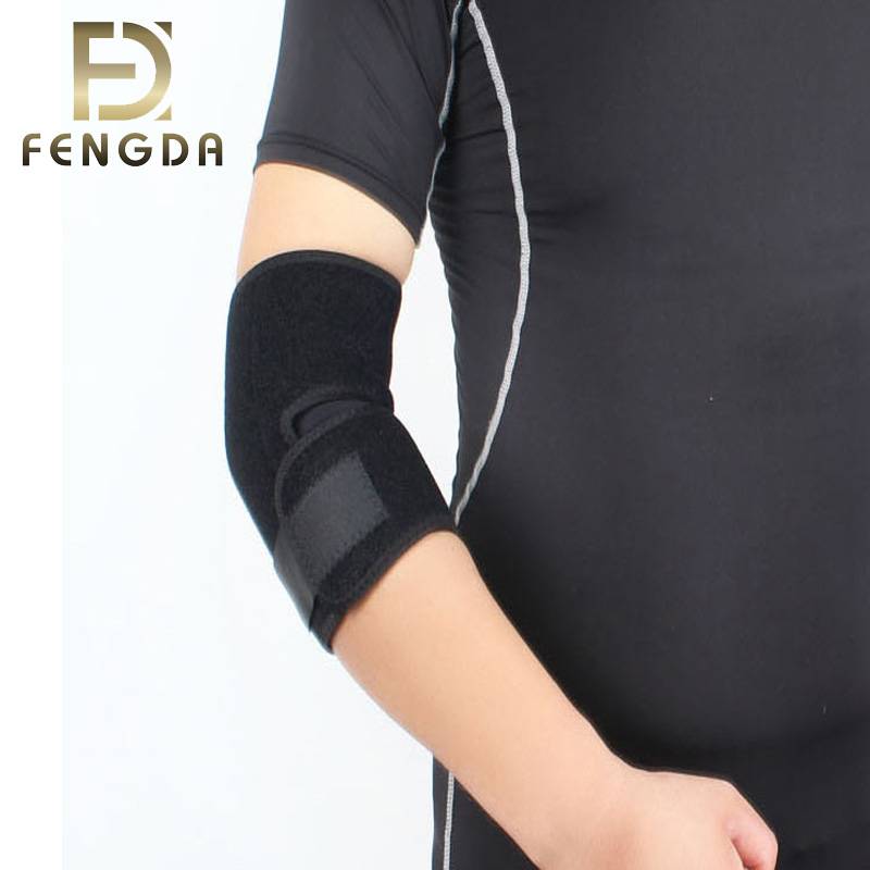 Hot promotion sports production neoprene durable sports knitted elbow sleeve